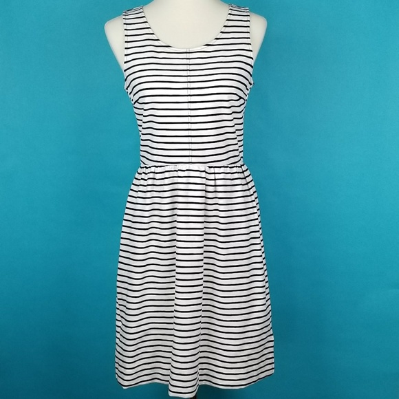 J. Crew Dresses & Skirts - J Crew Dress A Line Striped Pockets